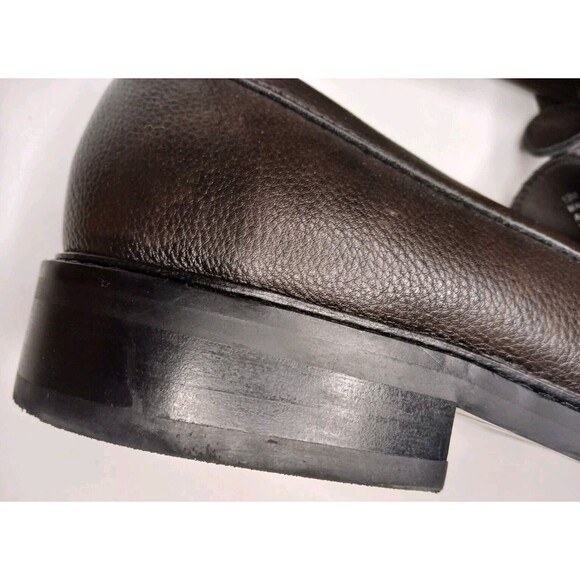 Abound Sz 12 Ortholite Eco Insole Brown Soft Faux Leather Comfort Penny Loafer - Picture 7 of 13